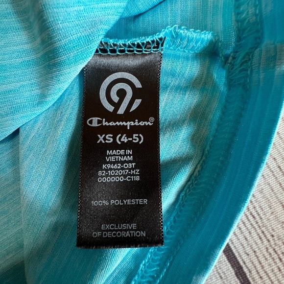 Champion Boys Polo Shirt XS (4-5) Blue Short Sleeve Collared Top - Picture 3 of 5